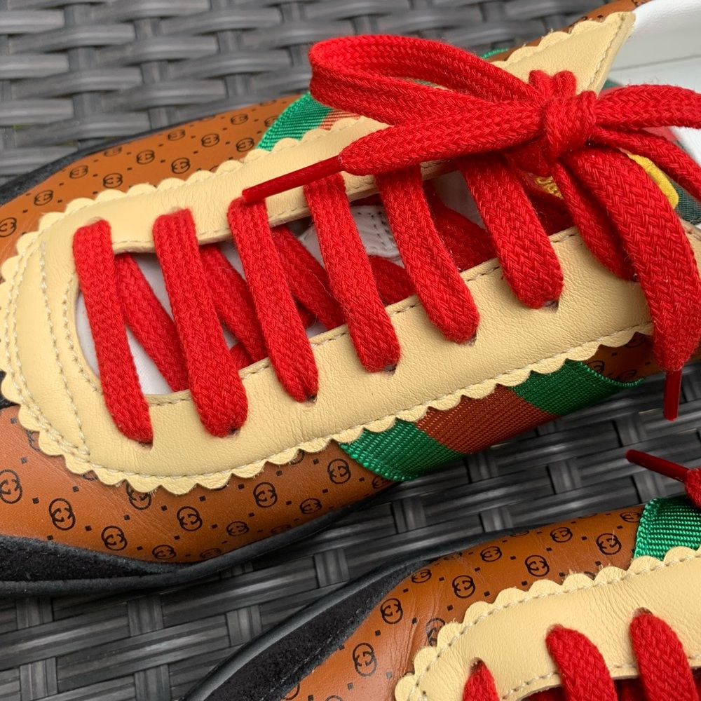 Authentic Gucci X Dapper Dan Leather Sneaker - Picture 11 of 14